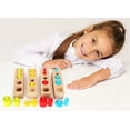 thumbnail image 5 of Juego de madera "multicolor" con piezas encajables y bloques de madera; clasificar, contar, medir, 5 of 5
