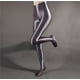 thumbnail image 4 of Medias de satén brillantes opacas brillantes para mujeres de talla grande, gris oscuro, 4 of 5