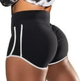 thumbnail image 2 of Gibobby Falda Shorts Mujer Pantalones cortos de yoga y fitness para mujer Pantalones cortos de levantamiento de cadera de voleibol de baile para mujer de cintura alta(Negro, S), 2 of 3