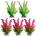 thumbnail image 1 of Plantas de acuario, plantas de acuario artificiales de 5 piezas, utilizadas para la decoración de acuarios., 1 of 5