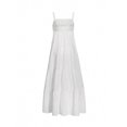thumbnail image 4 of White Womens Tiered Maxi Dress | 100% Cotton Lightweight Boho A-Line Sleeveless Dress, 4 of 8