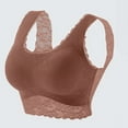thumbnail image 3 of Bigersell Full-Coverage Bra Bra for Women Strapless Backless Bra Wire-Free Bra Style B72 Full-Coverage Wireless Bra Women Padded Bra Feature Halter Bra Hook & Eye Bra Closure , Red L, 3 of 5