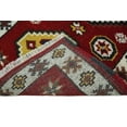 thumbnail image 6 of Hand Knotted Antique Kazak Runner Red and Ivory Traditional Tribal Armenian Rug | KZA5, 6 of 7