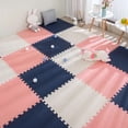 thumbnail image 3 of 16pcs Foam Baby Play Mat Puzzle Mat Kids Interlocking Exercise Tiles Rugs Puzzle Floor Tiles Toy Carpet Soft Carpet 30*30*1cm, 3 of 10