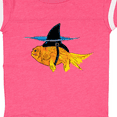 thumbnail image 4 of Inktastic Funny Goldfish with Shark Fin Boys or Girls Baby Bodysuit, 4 of 5