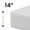 14 in White, variant on YRLLENSDAN Twin Size Mattress Twin Mattress for Kids Twin Memory Foam Mattress 6 inch Twin Mattress in a Box Medium Firm Mattress Fiberglass Free Toddler Mattress