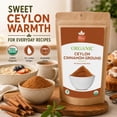 thumbnail image 3 of Organic Ceylon Cinnamon Powder – 16 oz -Premium Ground True Cinnamon from Sri Lanka, USDA Organic & Kosher Certified, Non-GMO, Gluten-Free, 3 of 10