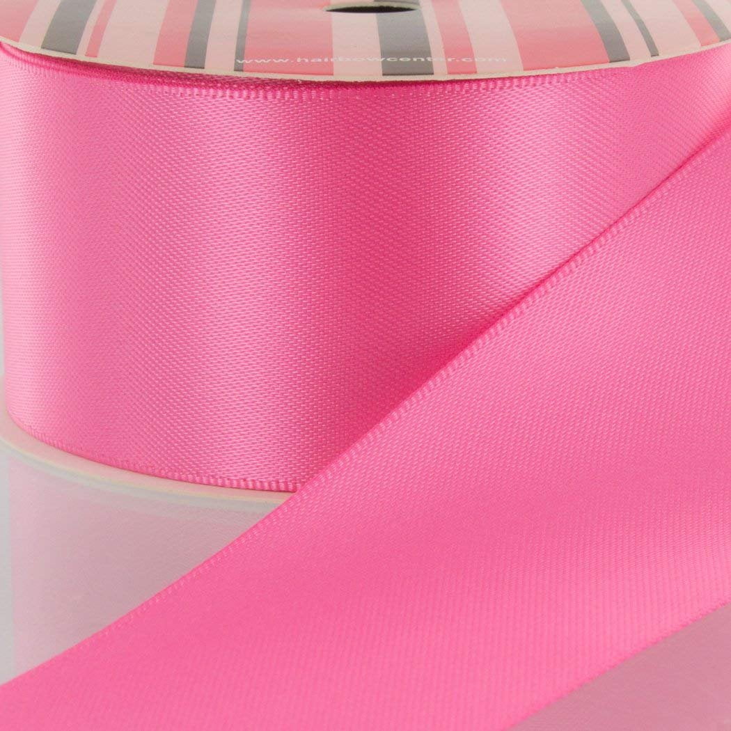 Dusty Rose Satin Ribbon 1.5 wide by the yard, Double Faced Swiss Satin