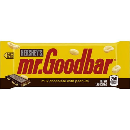 Hersheys Mr. Goodbar Milk Chocolate with Peanuts Candy Bar, 1.75 oz
