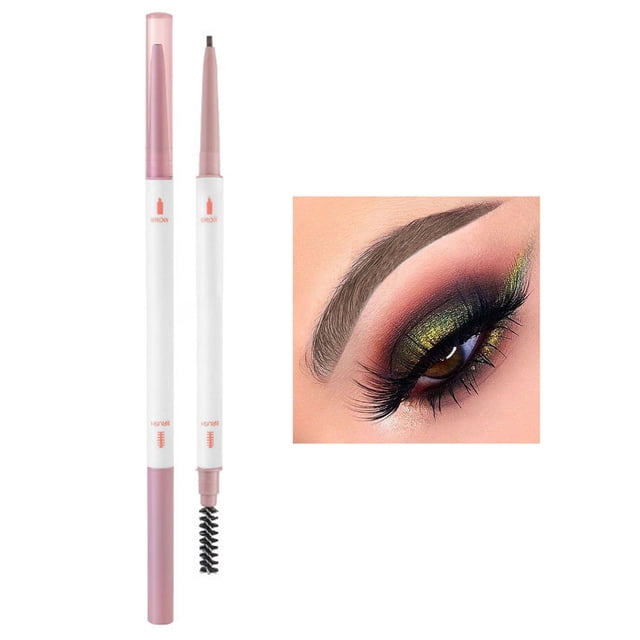 Ultra Fine Eyebrow Pencil Double Headed Slender Eyebrow Powder Fine Core Long Lasting Makeup Color Waterproof Sweatproof And Non Fading Makeup Pencil, Eyebrow White