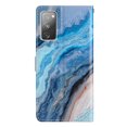 thumbnail image 4 of Nalacover Wallet Case for Samsung Galaxy S20 FE with Colorful Painting Pattern PU Leather Magnetic Kickstand Flip Folio Cover, Card Slots Holder Soft Silicone Shockproof Protective Case,Blue Marble, 4 of 8