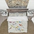 thumbnail image 3 of Designart 'Multi-Color Bird on Tree' Traditional Duvet Cover Set, 3 of 4