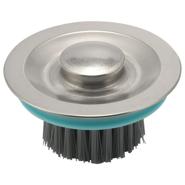 Kitchen Sink Stopper with Brush, Diameter 3.46inch Sink Drain Stopper