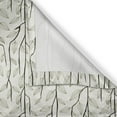 thumbnail image 4 of Ambesonne Leaves Valance Pack of 2, Branches with Leaf Motifs, 54"X12", Eggshell Dark Pine Green, 4 of 5