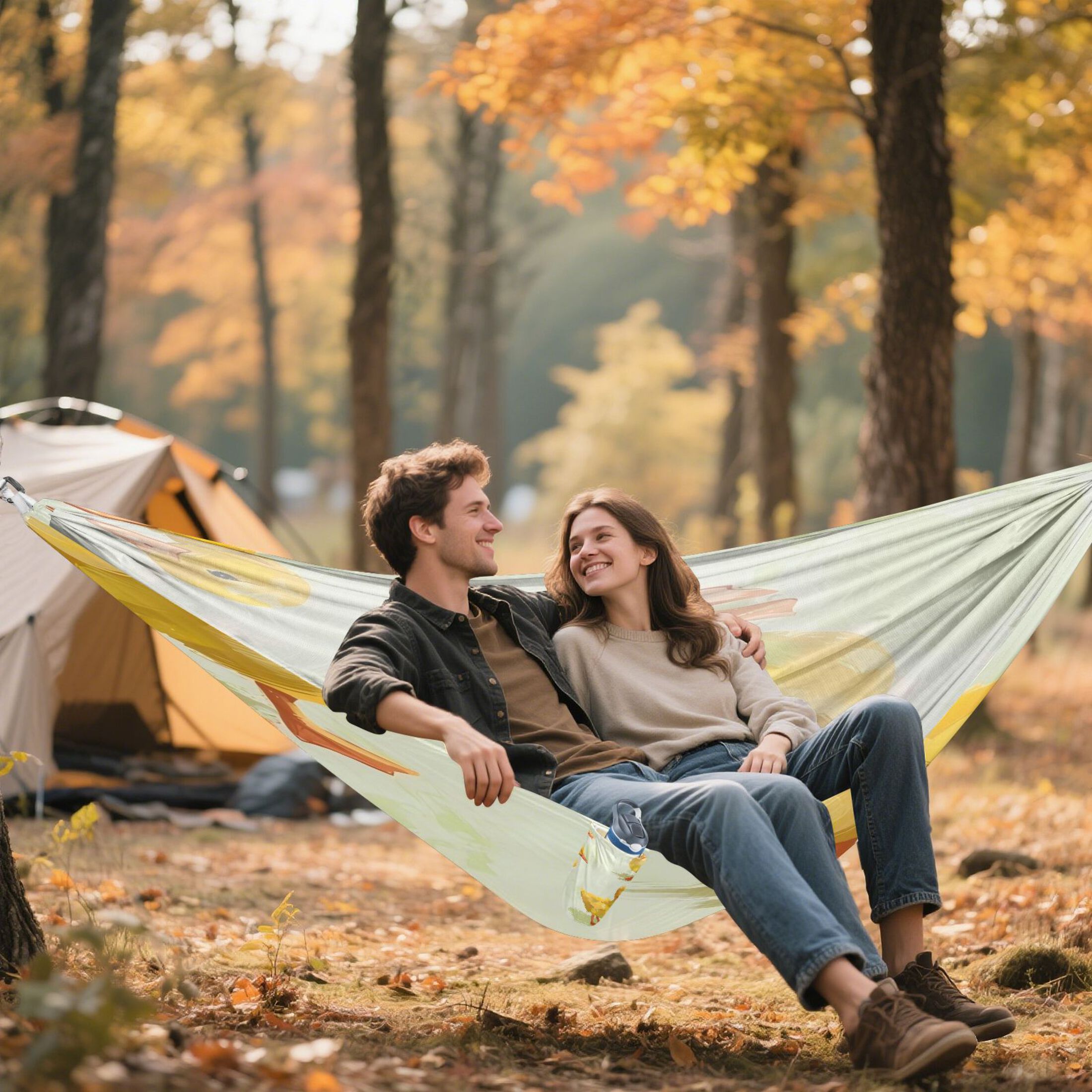 Hammock Camping Hammock Nylon Portable Hammock Travel Camping Hammock Yellow Duckling