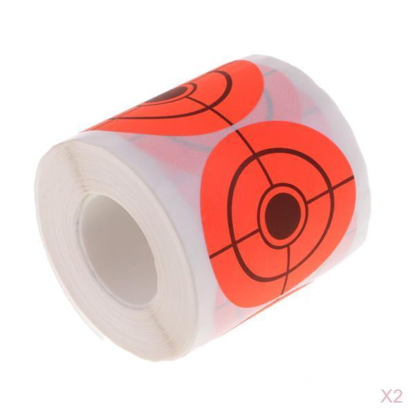 2 de Papel para Objetivo Rollo de Objetivo Fluorescente de 2 "dhesivos para Tiro Sunnimix Objetivo de papel de tiro al aire libre