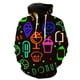 thumbnail image 1 of Sudadera con capucha y cremallera para hombre con barra luminosa, divertida y genial impresión 3D, unisex, informal, de gran tamaño, para adolescentes, hip hop, 2024, 1 of 6