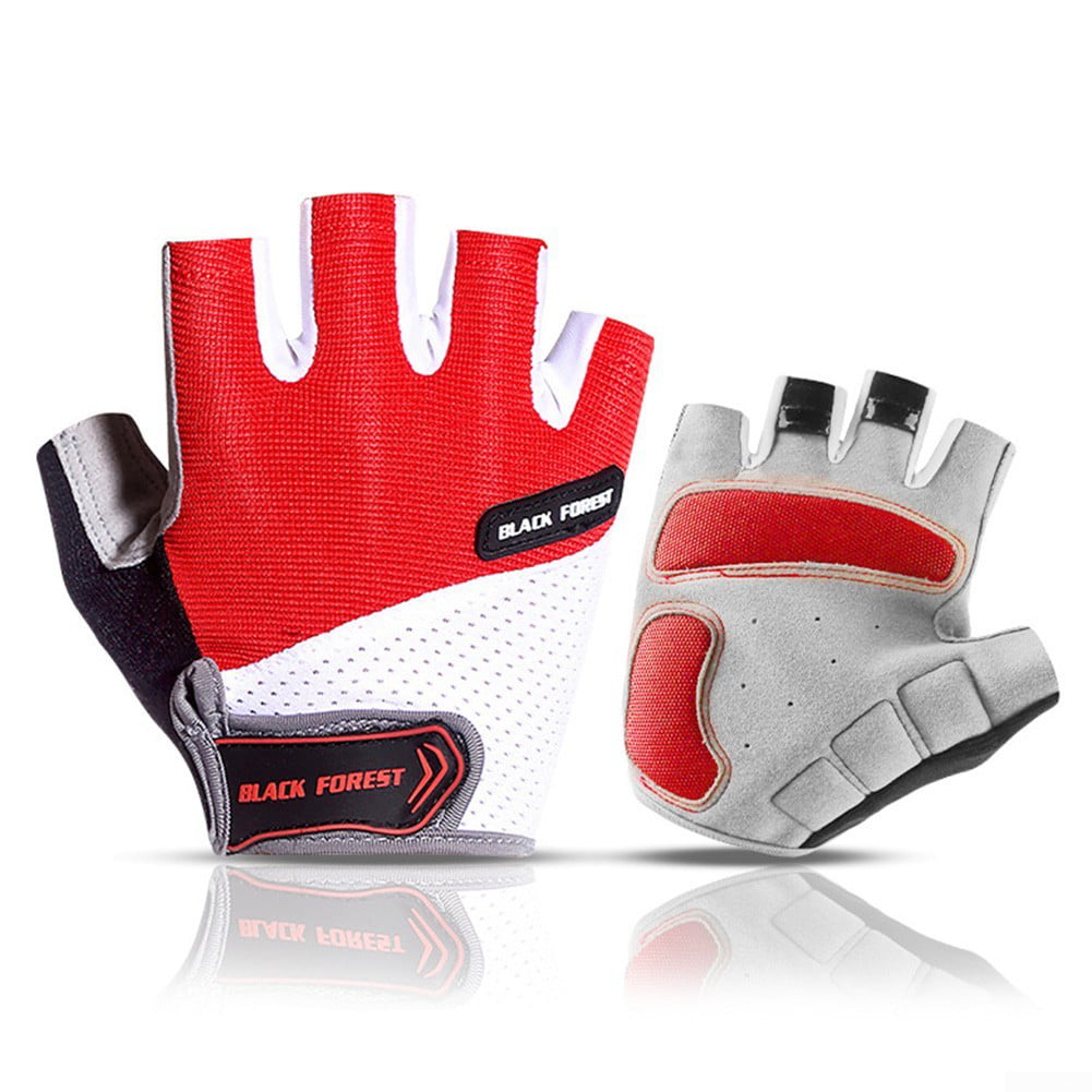 Bike Bicycle Cycling Half Finger Gel Pad Gloves Sports Gym Fitness for Men Women