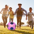 thumbnail image 5 of Soccer Ball Official Size 4 - Holograhpic Reflective Glow Leather-Discoloration in The Sun Change Color - Extra Pump and Net - Gifts for Kids,Boys,Girls,Adults Outdoor Indoor Training Ball, 5 of 6