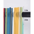 thumbnail image 6 of Colorful Stripes Tier Curtains 36 Inch Length,Sheer Curtains for Bedroom Living Room Window Modern Abstract Art Vertical Striped Small Half Window Kitchen Curtains & Drapes 27.5"x36" 2 Panels, 6 of 6