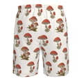 thumbnail image 6 of Disketp Men'S Swim Trunks Hawaiian Breathable Surf Beach Swimsuits Mesh Lining Beach Shorts With Pockets-Red Mushrooms, 6 of 9