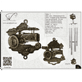 thumbnail image 2 of Wind Chime - 36in Tractor - Silver Tube, 2 of 5