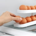 thumbnail image 6 of YouCopia RollDown® Egg Dispenser, Space-Saving Rolling Organizer for Fridge, Refrigerator Bin, White, 6 of 8