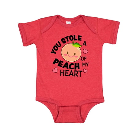 

Inktastic You Stole a Peach of My Heart with Cute Peach Gift Baby Boy or Baby Girl Bodysuit