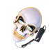 thumbnail image 3 of Cubierta facial LED, 3 modos de iluminación, cubierta facial de calavera aterradora brillante para Halloween, Cosplay, fiesta navideña, luz amarilla, 3 of 14