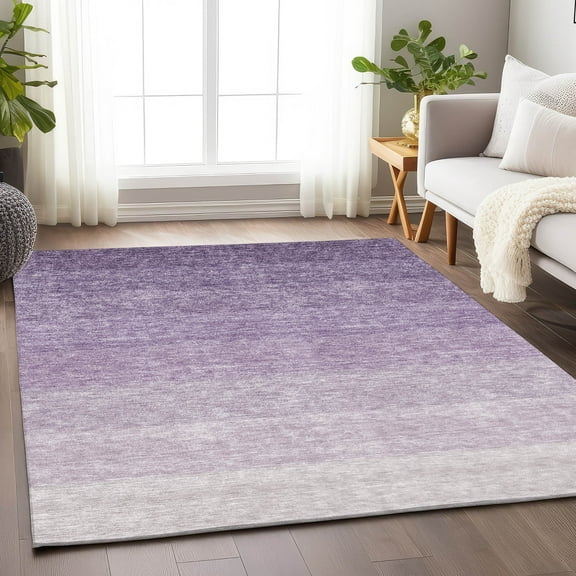 Addison Rugs Chantille Indoor/Outdoor Transitional Ombre Purple Washable Rectangle Rug, 5' x 7'6"