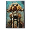 thumbnail image 2 of Spinone Italiano Dog Poster Riding A Motorcycle - Spinone Italiano Dog Canvas Wall Art For Bedroom Decor - Vintage Wall Decor - Dining Room Wall Decor, 2 of 6