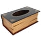 thumbnail image 5 of Caja de pañuelos para libros, dispensador Rectangular antiguo, servilletero para baño, sala de estar, oficina, coche, verde negruzco, 5 of 5
