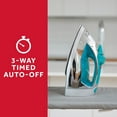 thumbnail image 5 of Sunbeam 1400W Steammaster Steam Iron with Shot of Steam Feature and Retractable Cord, Chrome and Teal Finish, 5 of 9