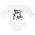 thumbnail image 3 of Inktastic Future Eye Doctor Like Mommy Optometrist Girls Long Sleeve Baby Bodysuit, 3 of 5