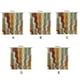thumbnail image 4 of Cortina de baño abstracta Bewildely 150x180cm impermeable secado rápido, 4 of 6