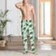 thumbnail image 2 of Fotbe Cartoon Turtle Pantalones de Pijama para Hombre, Pantalones de Dormir, Pantalones de Casa con Cintura Ajustable y Bolsillos-Medium, 2 of 6