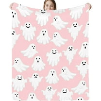 Stijggn Halloween Blankets and Throws Halloween Blankets and Throws Halloween Bedding Decor Indoor Spooky Pumpkin Bat Spider Webs Print Throws for Party Sofa Bed Living Room