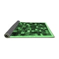thumbnail image 2 of Ahgly Company Indoor Round Abstract Emerald Green Contemporary Area Rugs, 8' Round, 2 of 4