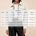 thumbnail image 2 of cocolona Jackets for Women Solid Color Lapel Long Sleeve Crop Coat Loose Casual Zipper Fall Winter Outerwear, 2 of 7