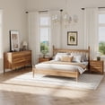 thumbnail image 2 of 3 Piece Furniture Bedroom Set，9-drawer Dresser And 2 Nightstands, Brown, 2 of 9