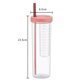 thumbnail image 3 of Vaso de agua con pajita de plástico, vaso práctico para estudiantes de alto valor de Color, vaso de plástico resistente a altas temperaturas con pajita, 3 of 3