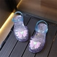 thumbnail image 4 of Fnooota Girls Jelly Sandals, Non Slip Holiday Closed Toe Adjustable Strap Summer Shoes Purple Size 9.5(Toddler), 4 of 5