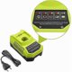 thumbnail image 2 of PB For Ryobi P117 P118 P118 Charger for Ryobi one 9.6V-18V Lithium Ion NiMH Battery P100 P102 P103 P104 P105 P107 P108 P109 18 Volt One + Battery, 2 of 4
