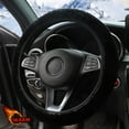 thumbnail image 1 of 15'' Car Steering Wheel Cover Plush Anti-slip Breathable Automobile Accessory, 1 of 9