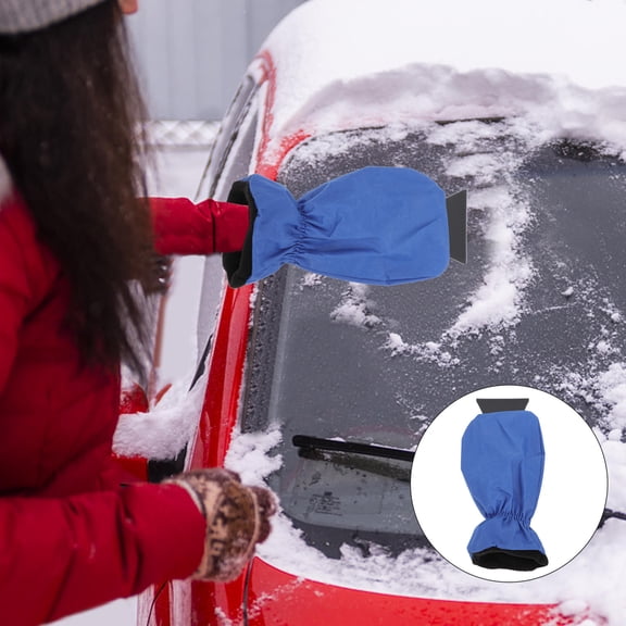 Hemobllo Windscreen Snow Remover Glove Shape Snow Removal Tool Plastic 1 Set