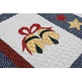 thumbnail image 6 of Cozy Line Happy Christmas Embroidered Quilted Throw Blanket, 6 of 6