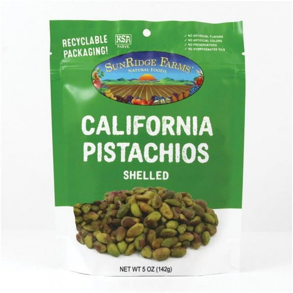 SunRidge Farms 533088 5 oz Pistachios California Shelled