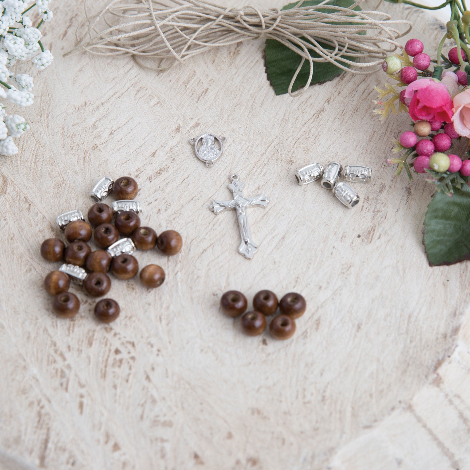 SUNNYCLUE Rosary Making Kit Pearl Bead Rosary Necklace DIY Kit - 2