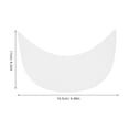 thumbnail image 2 of LEORX Hat Visor White Plastic 20Pack 6.5In, 2 of 8