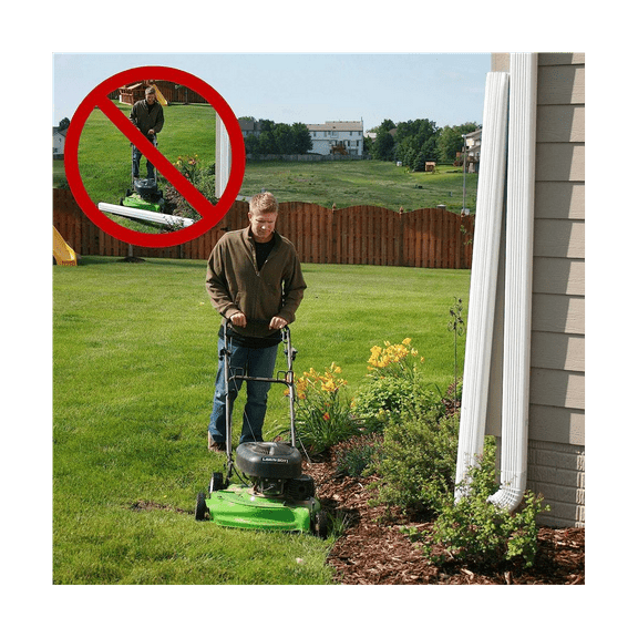 2PCS Gutter Extension Hinge Also Includes Screws Easy DIY Installation on Any Size or Square Downspout